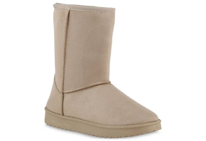 VAN HILL 902279 Damen Schlupfstiefel Warm Gefütterte Stiefel Winter Boots Schlupfboots Schuhe von VAN HILL