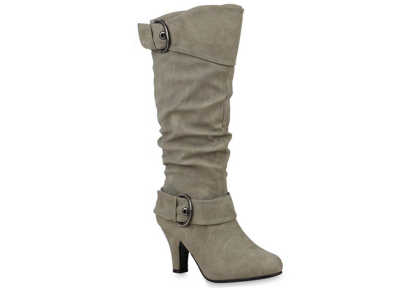 VAN HILL 98232 Stiefel Elegante Damen Stiefel Warm Gefütterte Winter Boots Gr. 36-41 von VAN HILL