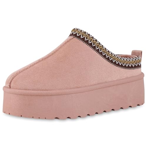 VAN HILL Damen Pantoffeln Plateau Prints Bequem Schuhe 213737 Rosa Gold 40 VAN HILL Damen Pantoffeln Plateau Prints Bequem Schuhe 213737 Rosa Gold 40 von VAN HILL