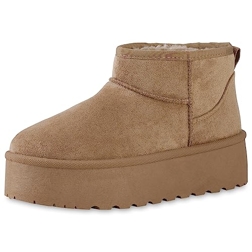 VAN HILL Damen Plateau Boots Vorne Trendy Schuhe 840485 212934 Khaki 37 VAN HILL Damen Plateau Boots Vorne Trendy Schuhe 840485 212934 Khaki 37 von VAN HILL