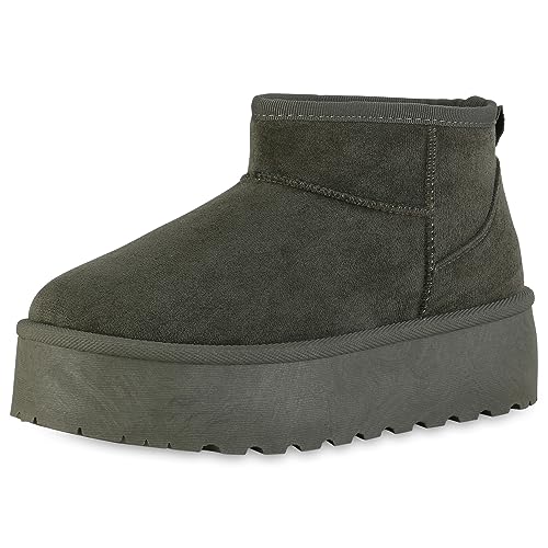 VAN HILL Damen Plateau Boots Plateau Profilsohle Trendy Schuhe 840596 213302 Olivgrün 39 VAN HILL Damen Plateau Boots Plateau Profilsohle Trendy Schuhe 840596 213302 Olivgrün 39 von VAN HILL