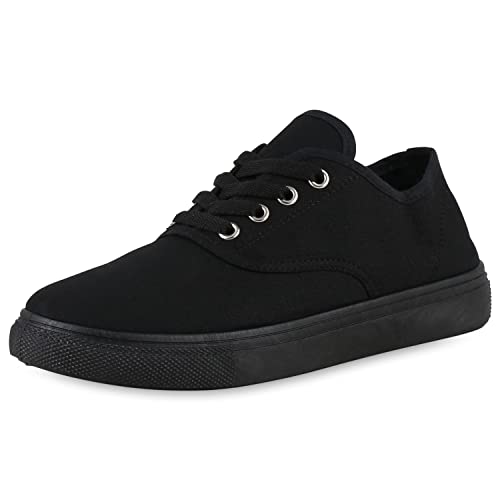 VAN HILL Damen Sneaker Low Bequeme Freizeit Schuhe Flache Basic Schnürer Stoffschuhe Schnürschuhe 206096 Schwarz 40 VAN HILL Damen Sneaker Low Bequeme Freizeit Schuhe Flache Basic Schnürer Stoffschuhe Schnürschuhe 206096 Schwarz 40 von VAN HILL