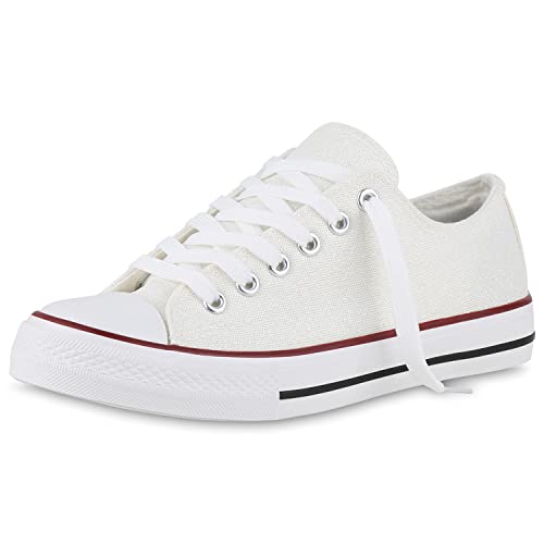VAN HILL Damen Sneaker Low Flache Stoffschuhe Bequeme Schnürer Freizeit Schuhe Glitzer Schnürschuhe 212506 Weiss 37 VAN HILL Damen Sneaker Low Flache Stoffschuhe Bequeme Schnürer Freizeit Schuhe Glitzer Schnürschuhe 212506 Weiss 37 von VAN HILL