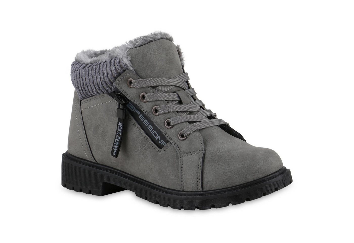 VAN HILL Damen Warm Gefüttert Worker Boots Stiefelette Bequem Prints Schuhe Stiefelette Damen Warm Gefüttert Worker Boots Stiefelette Bequem Prints von VAN HILL