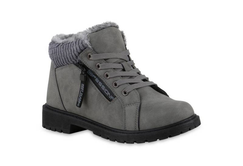 VAN HILL Damen Warm Gefüttert Worker Boots Stiefelette Bequem Prints Schuhe Stiefelette Damen Warm Gefüttert Worker Boots Stiefelette Bequem Prints von VAN HILL