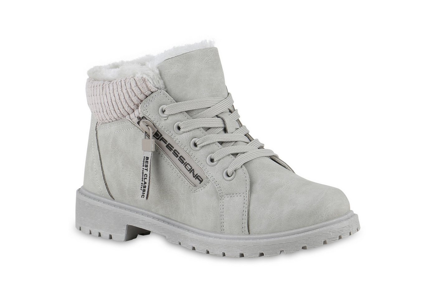 VAN HILL Damen Warm Gefüttert Worker Boots Stiefelette Bequem Prints Schuhe Stiefelette Damen Warm Gefüttert Worker Boots Stiefelette Bequem Prints von VAN HILL