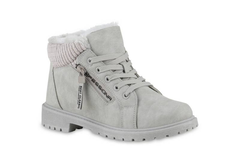 VAN HILL Damen Warm Gefüttert Worker Boots Stiefelette Bequem Prints Schuhe Stiefelette Damen Warm Gefüttert Worker Boots Stiefelette Bequem Prints von VAN HILL