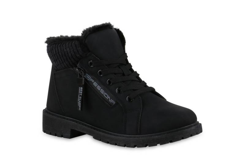 VAN HILL Damen Warm Gefüttert Worker Boots Stiefelette Bequem Prints Schuhe Stiefelette Damen Warm Gefüttert Worker Boots Stiefelette Bequem Prints von VAN HILL