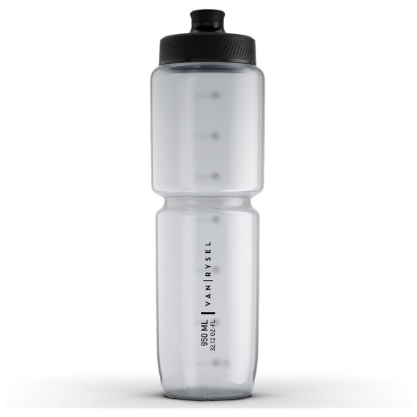 VAN RYSEL - Fast Flow Bottle 950 ml - Fahrrad Trinkflasche Gr 950 ml grau/weiß von VAN RYSEL