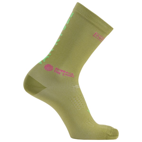 VAN RYSEL - Socks EDR - Radsocken Gr 43-46 graph khaki von VAN RYSEL