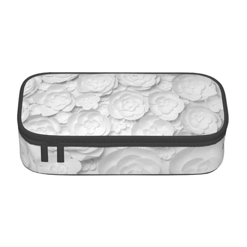 VANANI 3D Blume Große Kapazität Federmäppchen Multifunktionales Federmäppchen Schreibwaren Aufbewahrungsbedarf für Büro und Schule, Schwarz , Einheitsgröße, Kosmetiktasche von VANANI