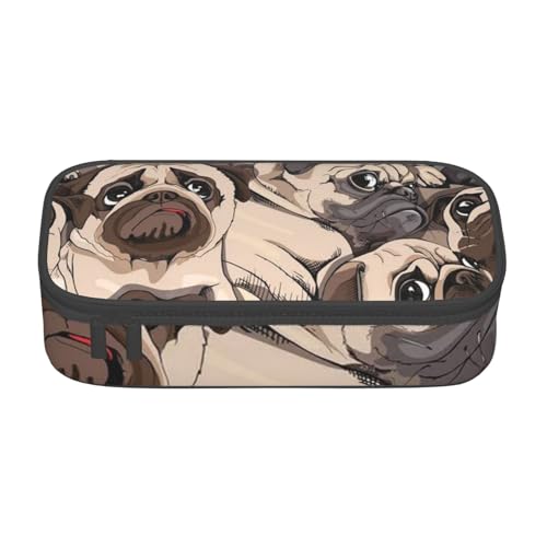 VANANI Federmäppchen mit großer Kapazität, multifunktionales Federmäppchen, Schreibwaren-Aufbewahrungszubehör für Büro und Schule., Schwarz , Einheitsgröße, Kosmetiktasche von VANANI