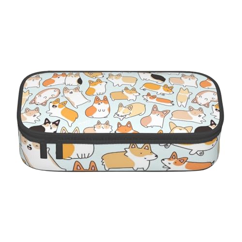 VANANI Federmäppchen mit großer Kapazität, multifunktionales Federmäppchen, Schreibwaren-Aufbewahrungszubehör für Büro und Schule., Schwarz , Einheitsgröße, Kosmetiktasche von VANANI