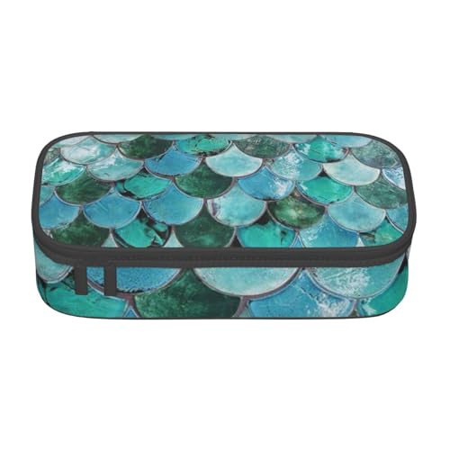 VANANI Meerjungfrau Große Kapazität Federmäppchen, Multifunktionales Federmäppchen, Schreibwaren Aufbewahrungsbedarf für Büro und Schule., Schwarz , Einheitsgröße, Kosmetiktasche von VANANI