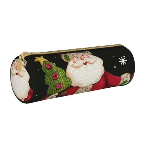 VANANI Merry Christmas Tragbares Federmäppchen, Multifunktionales Federmäppchen, Federmäppchen für Teenager, mit Reißverschluss, geeignet für Schulen und Büros, weiß, Einheitsgröße, Kosmetiktasche von VANANI