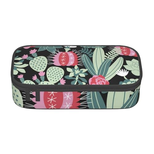 VANANI Niedliches Federmäppchen mit großer Kapazität, multifunktionales Federmäppchen, Schreibwaren-Aufbewahrungszubehör für Büro und Schule., Schwarz , Einheitsgröße, Kosmetiktasche von VANANI