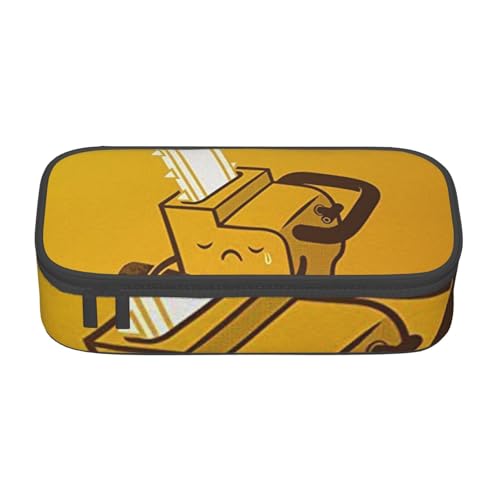 VANANI Niedliches Federmäppchen mit weinender Kettensäge, großes Fassungsvermögen, multifunktionales Federmäppchen, Schreibwaren-Aufbewahrungszubehör für Büro und Schule., Schwarz , Einheitsgröße, von VANANI