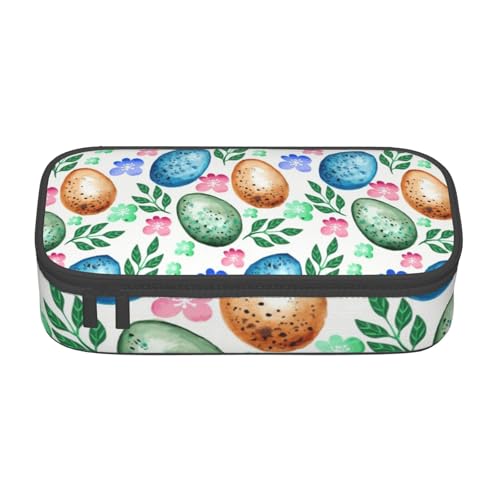 VANANI Ostereier Große Kapazität Federmäppchen, Multifunktionales Federmäppchen, Schreibwaren Aufbewahrungsbedarf für Büro und Schule., Schwarz , Einheitsgröße, Kosmetiktasche von VANANI
