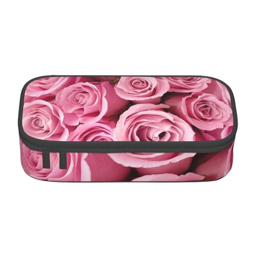 VANANI Rose Große Kapazität Federmäppchen, Multifunktionales Federmäppchen, Schreibwaren Aufbewahrungsbedarf für Büro und Schule, Schwarz , Einheitsgröße, Kosmetiktasche von VANANI