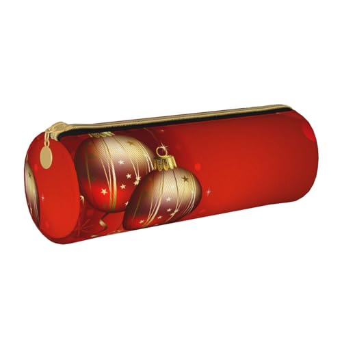 VANANI Weihnachten Rot Laterne Tragbares Federmäppchen, Multifunktionales Federmäppchen, Federmäppchen für Teenager, mit Reißverschluss, geeignet für Schulen und Büros, weiß, Einheitsgröße, von VANANI