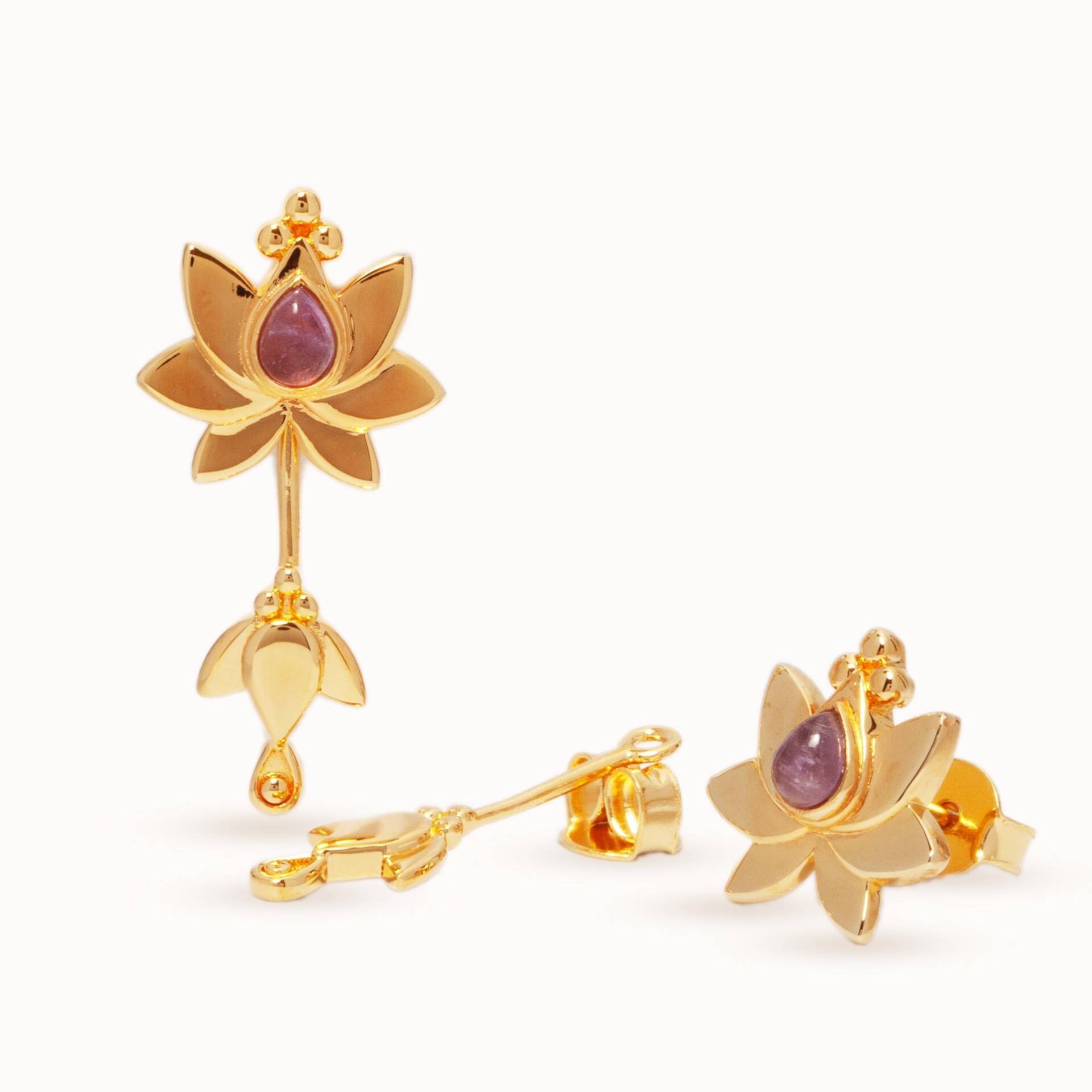 Cielo Amethyst Ohrstecker | Gold Cielo Amethyst Ohrstecker | Gold von VANAschmuck