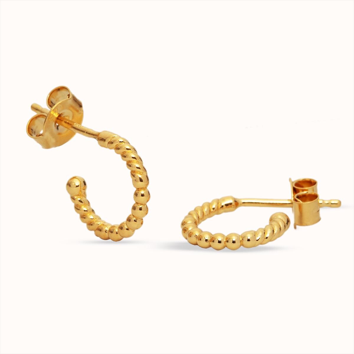Espiral Hoops Ohrringe | Gold Espiral Hoops Ohrringe | Gold von VANAschmuck