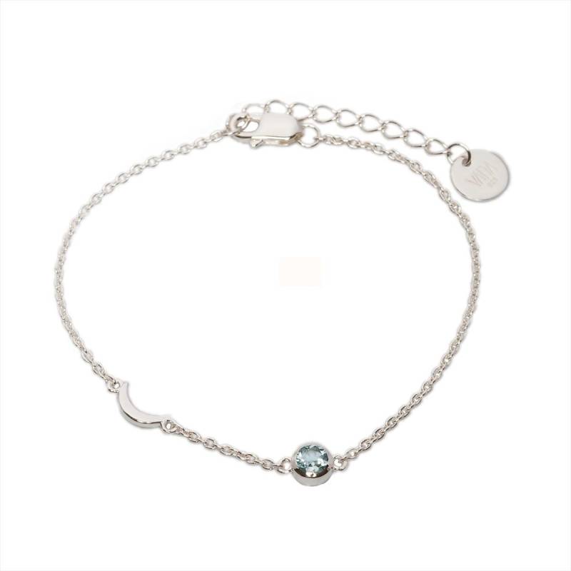 Luz Blauer Topas Armband | Silber von VANAschmuck