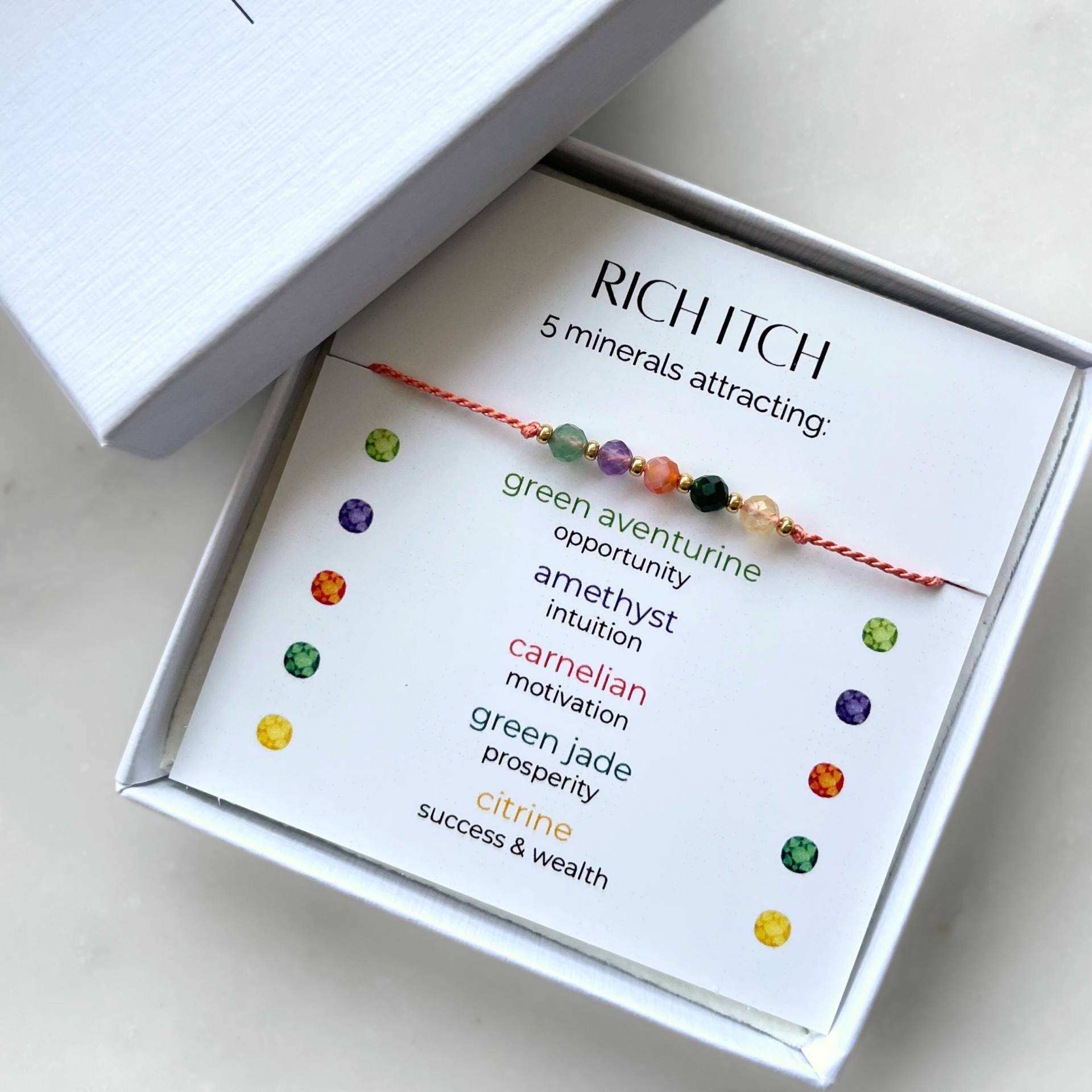 Geld Manifestierendes Armband, Fortune Erfolgs Reichtum Geschenk Für Sie, Rich Itch, Lustiges Geschenk, Inspirierendes Kleines von VANCOatelier