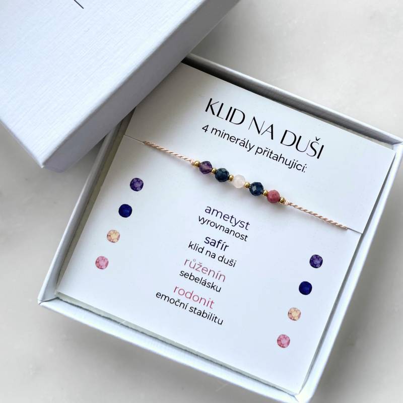 Náramek Klid Na Duši, Vyrovnanosti, Manifestaèní Minerální Náramek, Uklidnění, Für Emoèní Stabilitu, Däret Ni von VANCOatelier