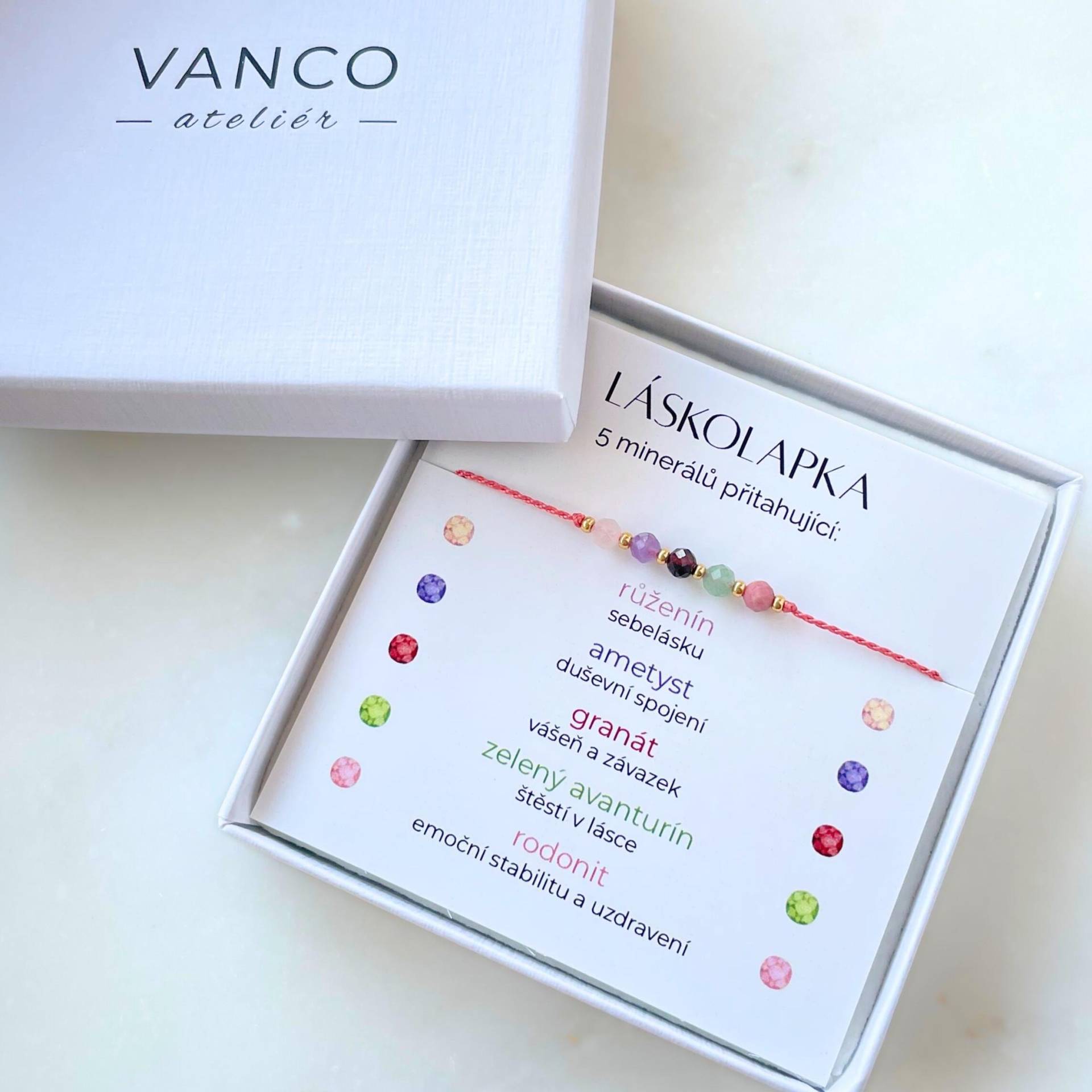 Náramek Lásky, Láskolapka, Manifestaèní Minerální Náramek, Přání, Däret Für Kamarádku, Spřízněné Duše, Originální Därek von VANCOatelier