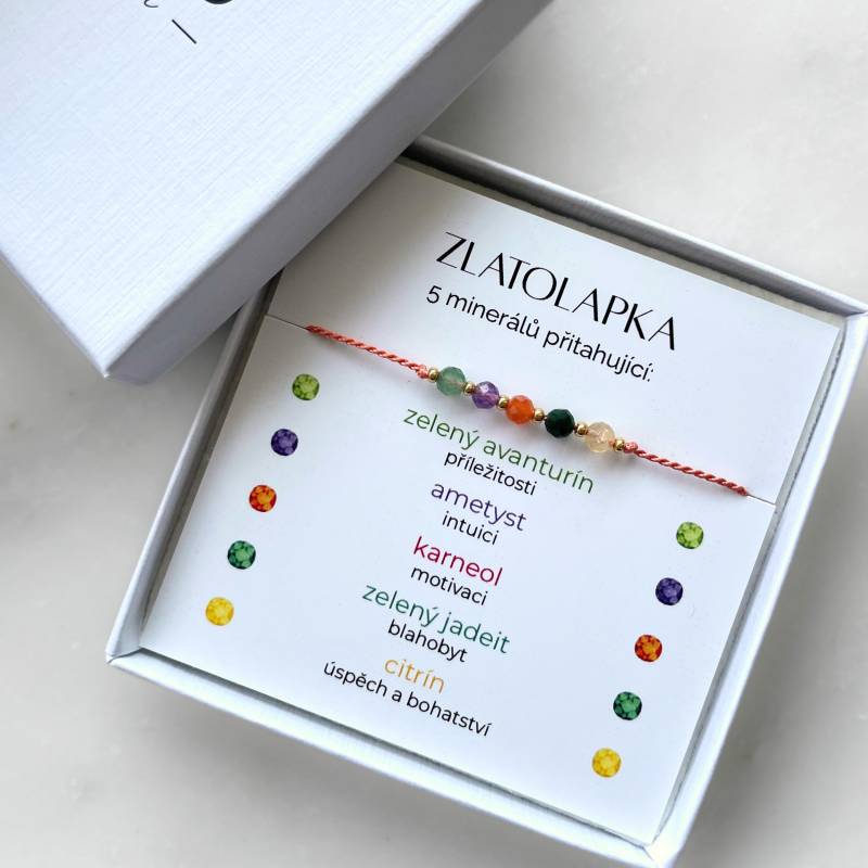 Zlatolapka - Náramek Bohatství, Peněz, Minerální Manifestaèní Náramek, Náramekúspěchu, Originální Dárek Für Ženu, Inspirující Dmarek von VANCOatelier