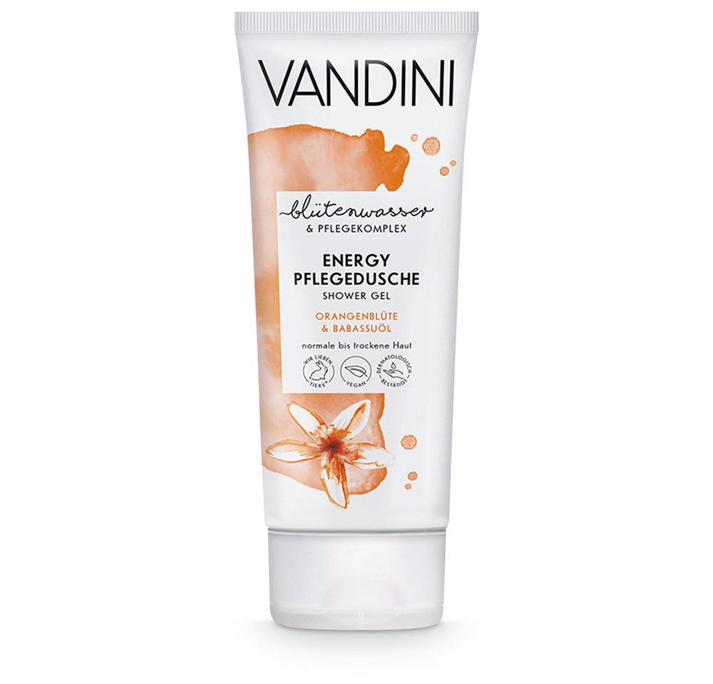 VANDINI Duschgel ENERGY Pflegedusche Orangenblüte & Babassuöl, 1-tlg. von VANDINI