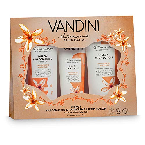 VANDINI Energy Wellness Geschenkset Frauen - Wellness Geschenkset Mit Body Lotion, Duschgel & Handcreme - Pflegeset 662 g von VANDINI