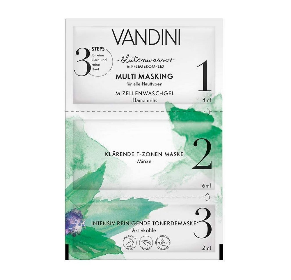 VANDINI Gesichtsmasken-Set VANDINI MULTI MASKING 3-Step Gesichtsmaske 12 ml von VANDINI