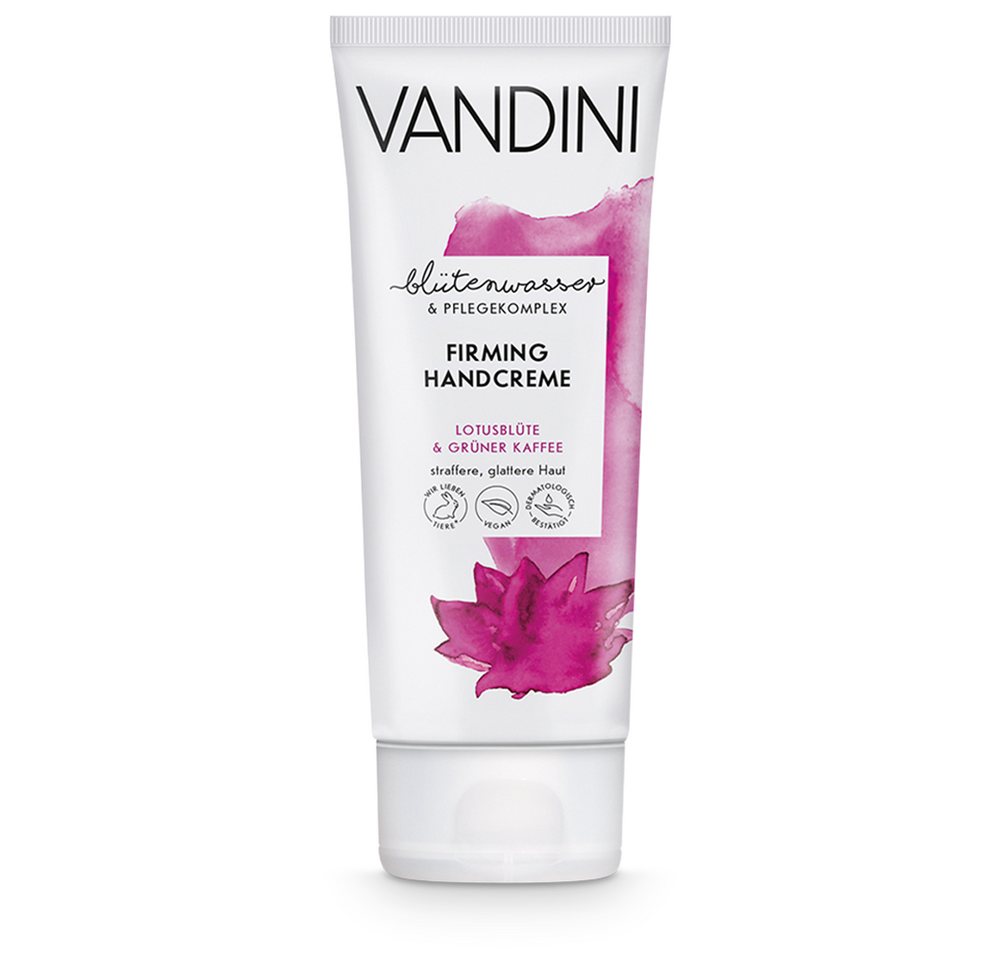 VANDINI Handcreme FIRMING Handcreme Lotusblüte & Grüner Kaffee, 1-tlg. von VANDINI