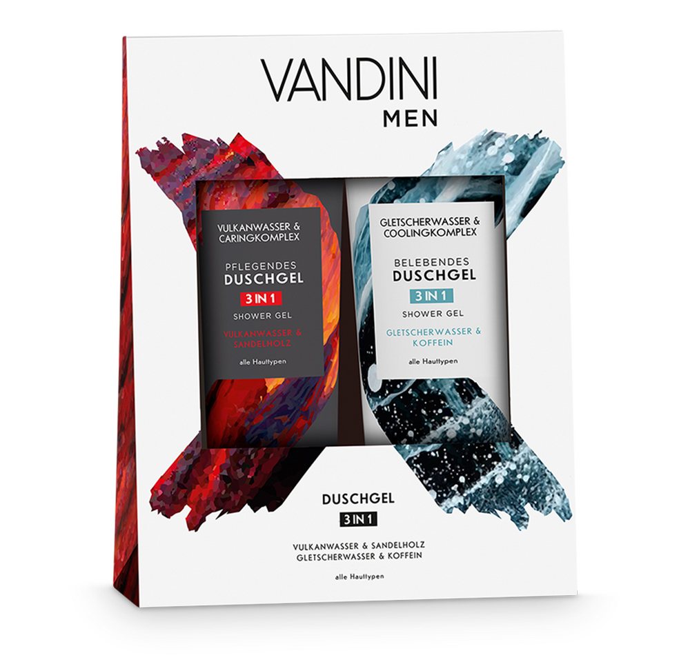 VANDINI Hautpflege-Set Geschenkset Men GLETSCHER & VULKAN, 1-tlg. von VANDINI