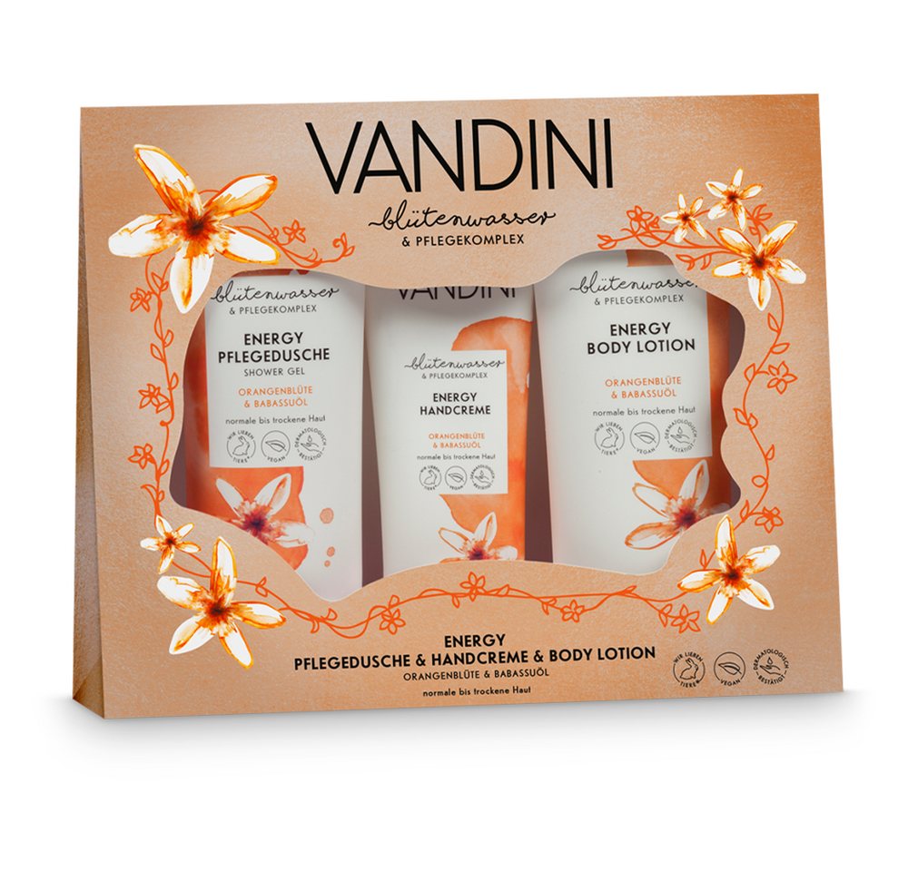 VANDINI Hautpflege-Set Energy Wellness Geschenkset Frauen - Beauty Set, Pflegeset für Damen, 1-tlg. von VANDINI