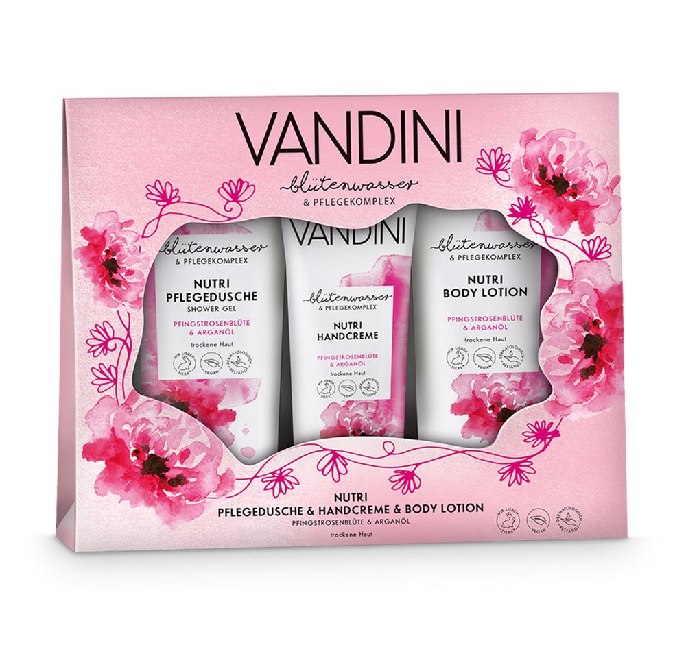 VANDINI Hautpflege-Set Nutri Wellness Geschenkset für Frauen, Beauty Set, Pflegeset für Damen, 1-tlg. von VANDINI