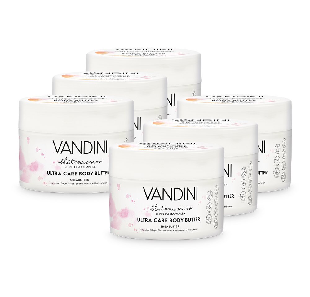 VANDINI Körperbutter SPECIAL BODY CARE Ultra Body Butter 6er Pack, 6-tlg. von VANDINI