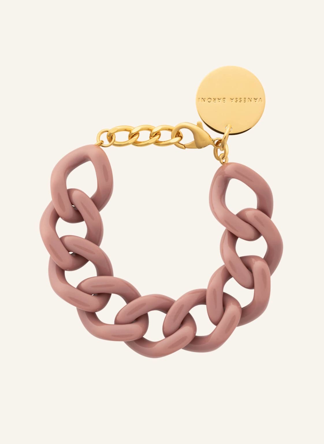 Vanessa Baroni Armband Flat Chain Bracelet Mocha Mouse By Glambou gold von VANESSA BARONI