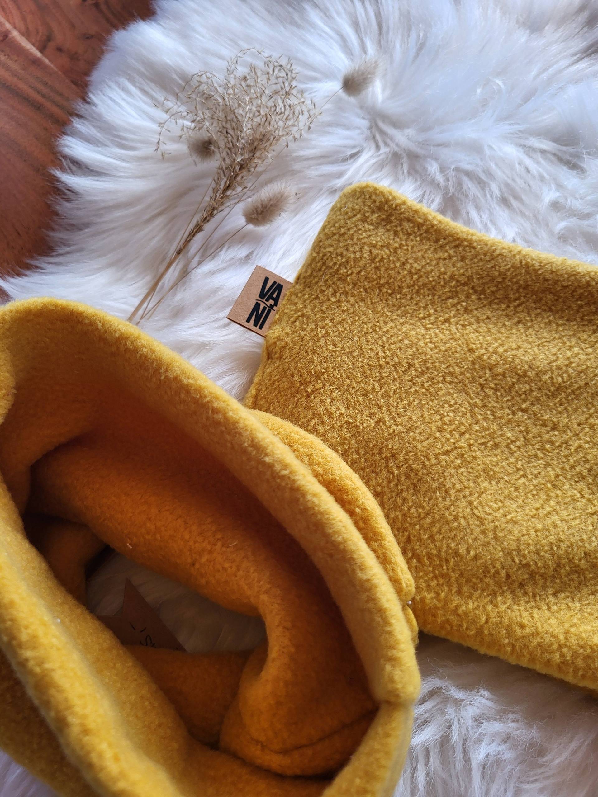 Loop - Schal | Fleece Senfgelb von VANIsManufaktur