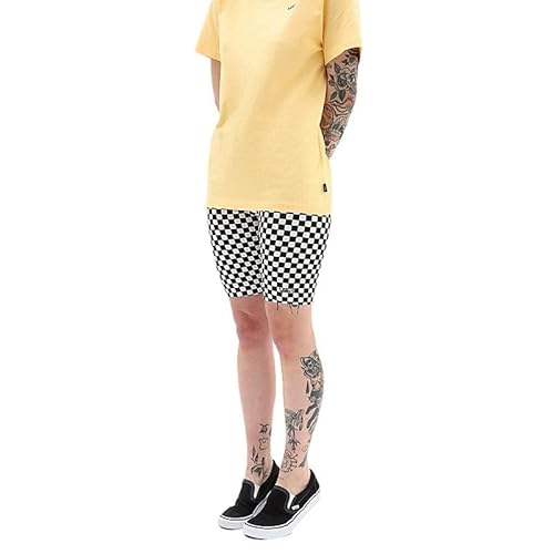 VANS Damen WM Flying V Print Legging Lässige Shorts, Schwarz-weißes Schachbrett, XL von Vans