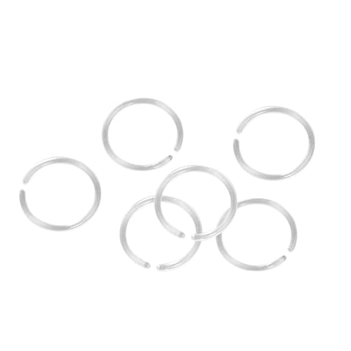 VANTOBEST 16 Stück bunte Kunststoff-Nasenhalter-Ringe für Nasenloch-Piercing, Schmuck, Damen und Herren von VANTOBEST