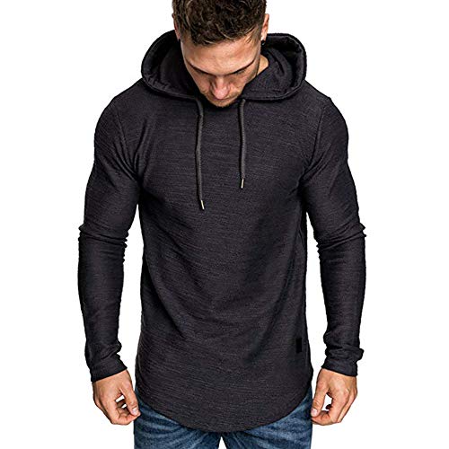 Herren Pullover Hoodies Casual Kurzarm Kapuzenshirt Hipster Hip Hop Sweatshirt von VANVENE