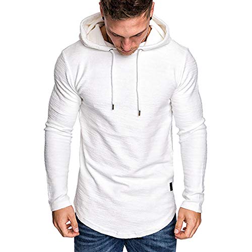 Herren Pullover Hoodies Casual Kurzarm Kapuzenshirt Hipster Hip Hop Sweatshirt von VANVENE