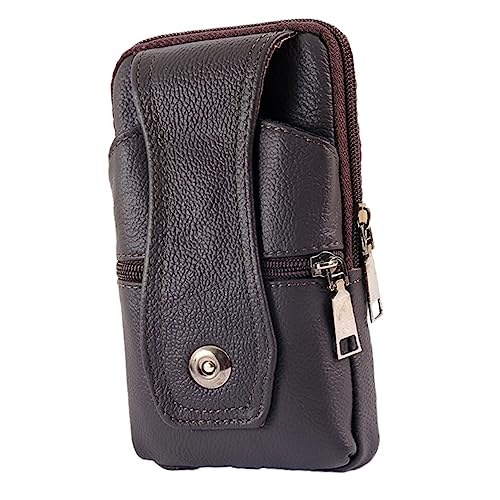 VANZACK 1 PC Herren Handytasche Rindsleder Neuartige Hüfttasche Mehrzwecktasche Für Männer Vielseitige Hüfttasche Handytasche Kreative Smartphone Tasche Trendige Hüfttasche Tragbare von VANZACK