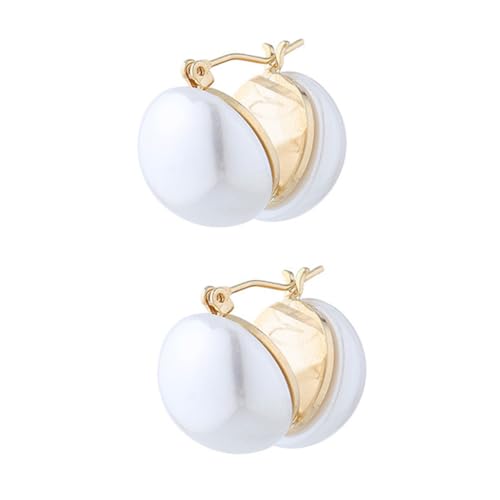 VANZACK 1 Paar Perlen Ohrstecker für Damen Stilvolle Ohrringe Hochwertigem Legierungs Material für Besondere Anlässe für Alltag Partys und von VANZACK