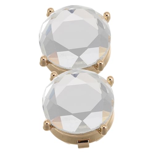 VANZACK Manschettenknöpfe für Damen mit Strasssteinen Hemdknöpfe Abnehmbare Knopfabdeckungen für Formelle Anlässe und Business Glamouröse Accessoires für Abendpartys von VANZACK