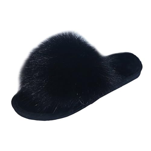 VANZACK 1 Paar Rutsch Hausschuhe für Damen Flauschige Indoor Pantoletten Hochwertigem Plüsch und Bequeme und Langlebige Hausschuhe für Gemütliche Abende zu Hause Schwarz VANZACK 1 Paar Rutsch Hausschuhe für Damen Flauschige Indoor Pantoletten Hochwertigem Plüsch und Bequeme und Langlebige Hausschuhe für Gemütliche Abende zu Hause Schwarz von VANZACK