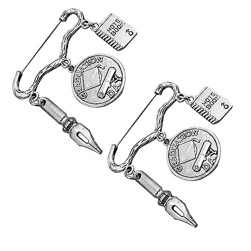 VANZACK 1 Satz Brosche Pin Für Abschlussfeier Kleidung Brosche Erinnerungsstück Für Absolventen Klassenkameraden Für Anlässe 2 Stücke von VANZACK